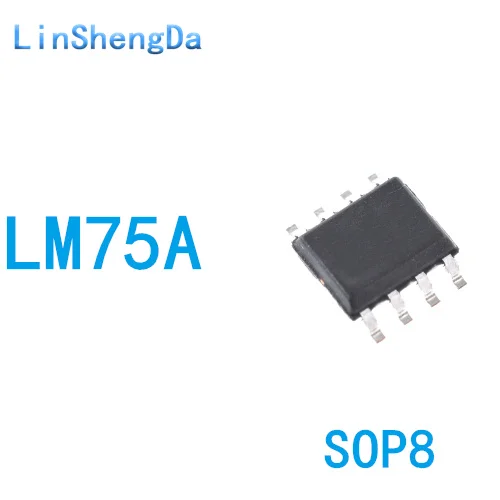

10 шт. чип датчика температуры LM75 LM75A LM75AD SMT SOP8