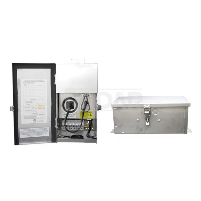 Трансформатор освещения с несколькими кранами 50 Вт из нержавеющей стали низкое