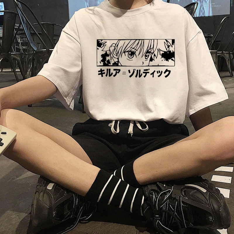 Hunter X Аниме одежда для женщин Графические футболки Готический кавайный Харадзюку
