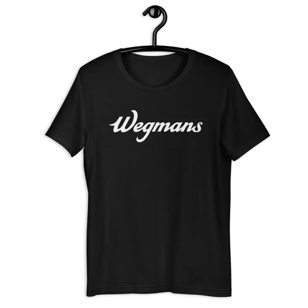 Черная футболка WEGMANS унисекс с коротким рукавом