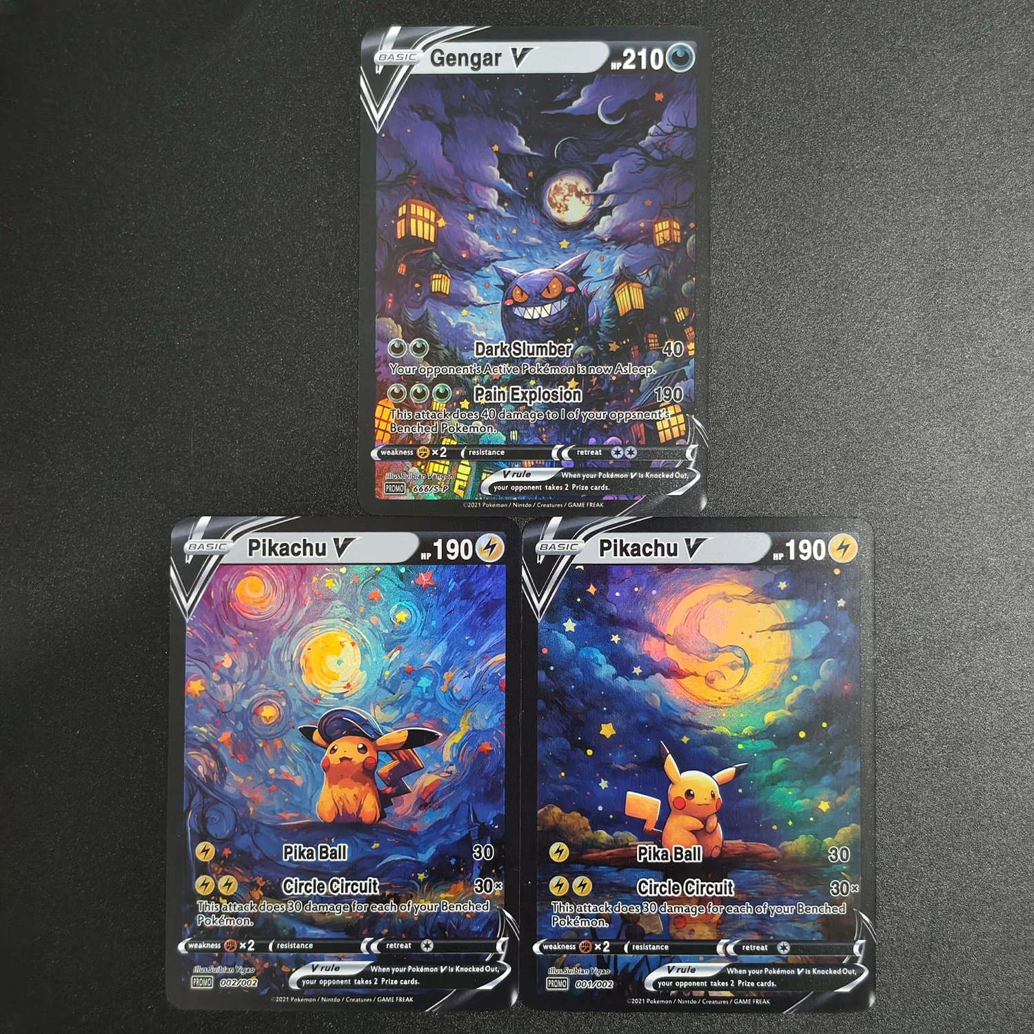 Фото Коллекционная карта-игрушка PTCG (английская/японская версия) с Генгаром V, Драгонайтом, Чаризардом, с эффектом грубого и цветного свечения, для игр и коллекций №4