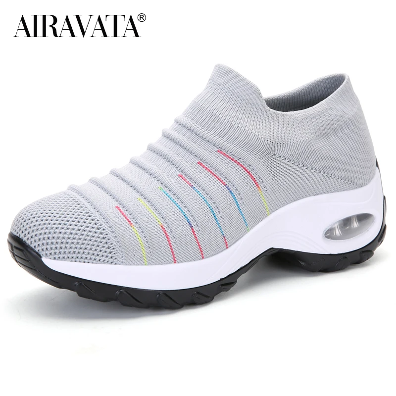 Cushioned Walking Shoes for Women Sneakers Comfortable Flexible Female Shoes Fashion Leisure Footwear Loafers Size 35-42