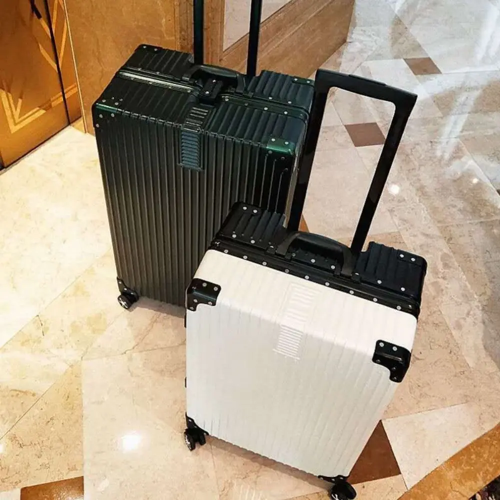 Luggage Fixed belt Front opening Rolling Luggage Spinner 20/24 inch Large capacity Women Suitcase Wheel Men Cabin Trolley