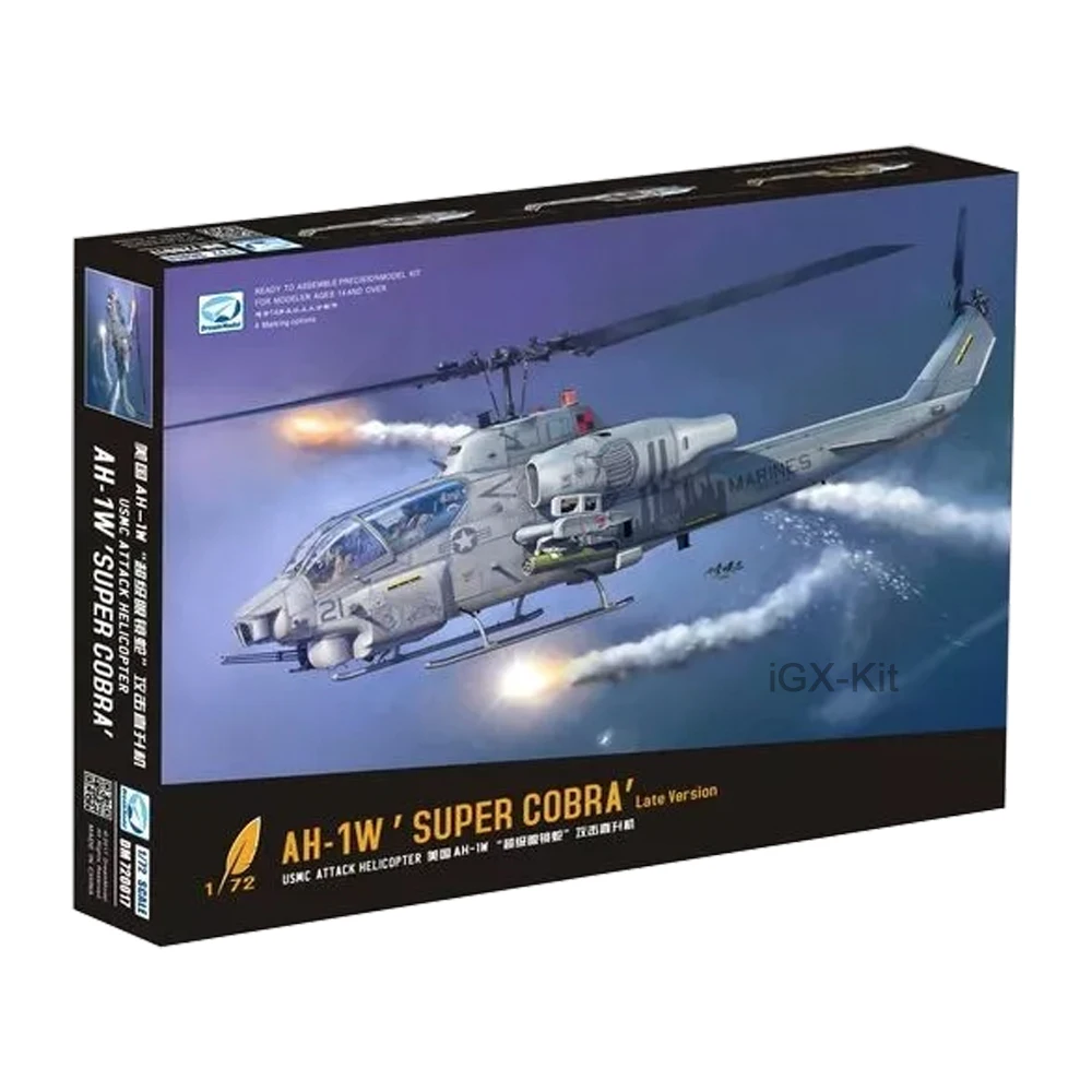 Мечта DM 720017   Масштаб 172 US AH1 AH-1W Super Cobra, вертолет, оружие, хобби, ремесленная игрушка, пластиковая модель, строительный комплект (art.: 3920cd64cf94c) - 3920cd64cf94c