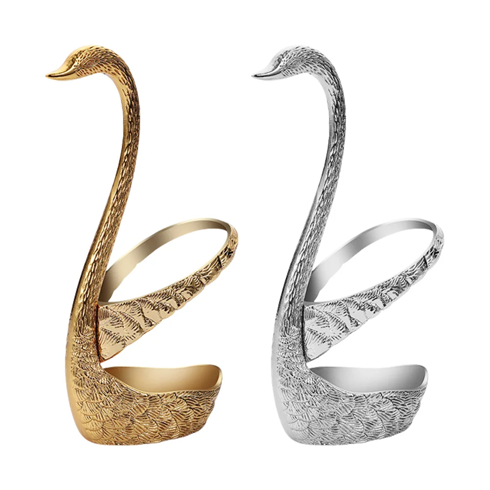 

2Pcs Swan Cutlery Holder Cutlery Holder Tableware Holder Cutlery Storage Tool for Kitchen Home Table Restaurant