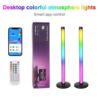 led rgb atmosphere pickup voice activated rhythm light colorful app remote control ambient strip night light computer decoration
