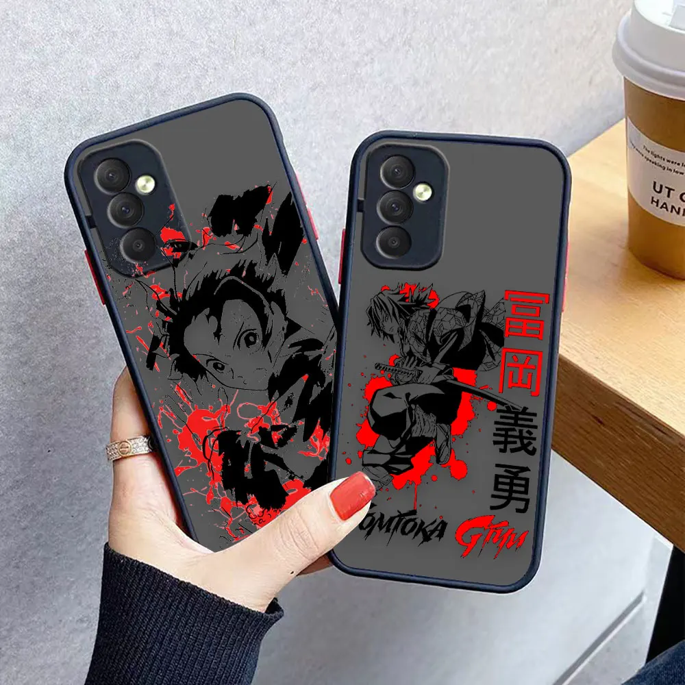 

Anime Demon Slayer Cartoon Matte Case for Samsung Galaxy M62 M53 M52 M51 M33 M32 M31 M30S M23 M20 M10 J8 J7 J6 J5 J4 Case Funda