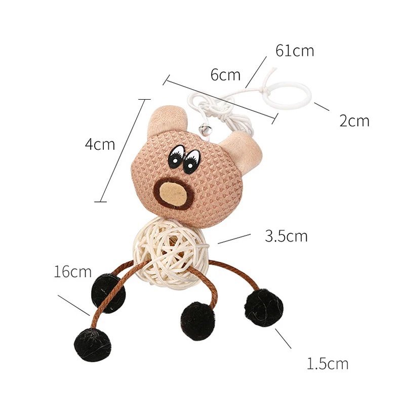 Кольца имитация мыши искусственная подвесная дверь выдвижная кошка веревка для