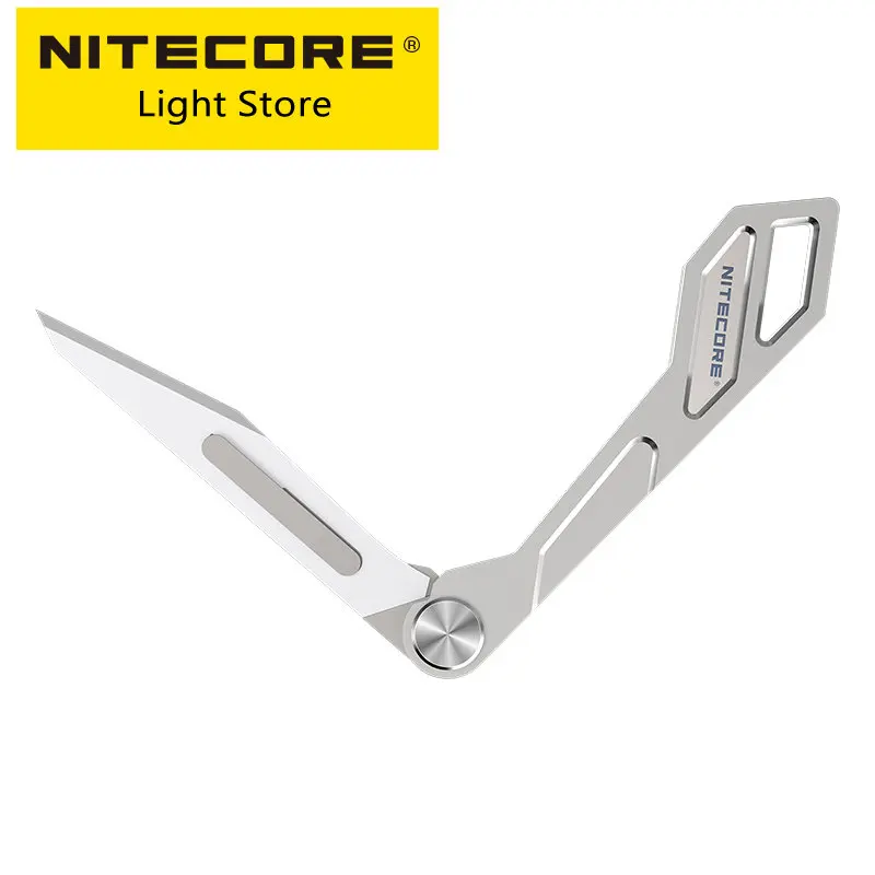 

Nitecore NTK05 TC4 Tiny Titanium Mini Keychain Knife Lightweight CNC Portable EDC Folding Knife for Backpack Pendant Outdoor