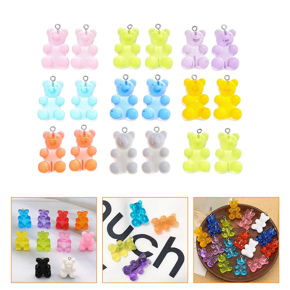 

Charms Charm Pendant Bracelet Earring Dangle Candy Cute Resin Earrings Making Necklace Bead Jewelry Animal Keychain Beads