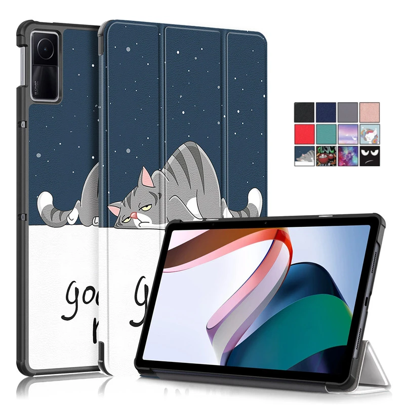 

Ударопрочный умный чехол для планшета из искусственной кожи для Xiaomi Redmi Pad 10,61 дюйма 2022 дюйма, откидной Чехол-подставка для планшета