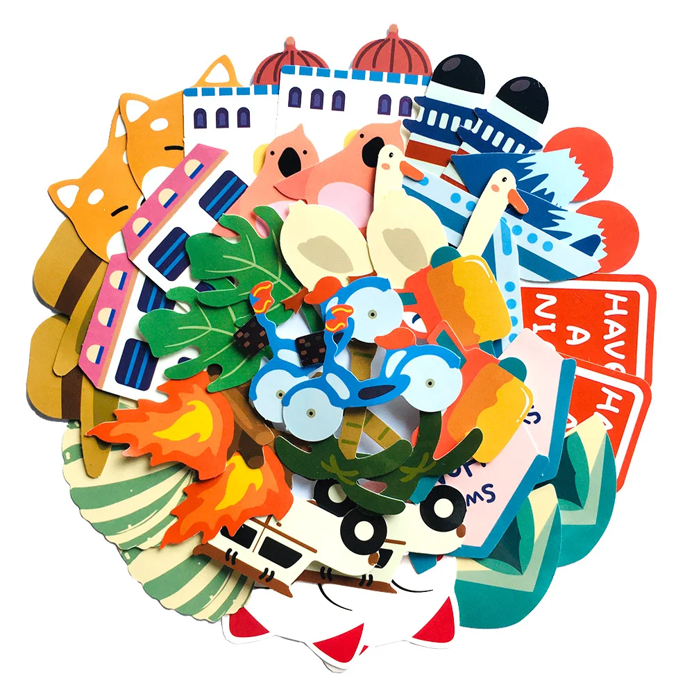 40 шт./упаковка водонепроницаемые наклейки на тему скейтборда мотоцикла гитары