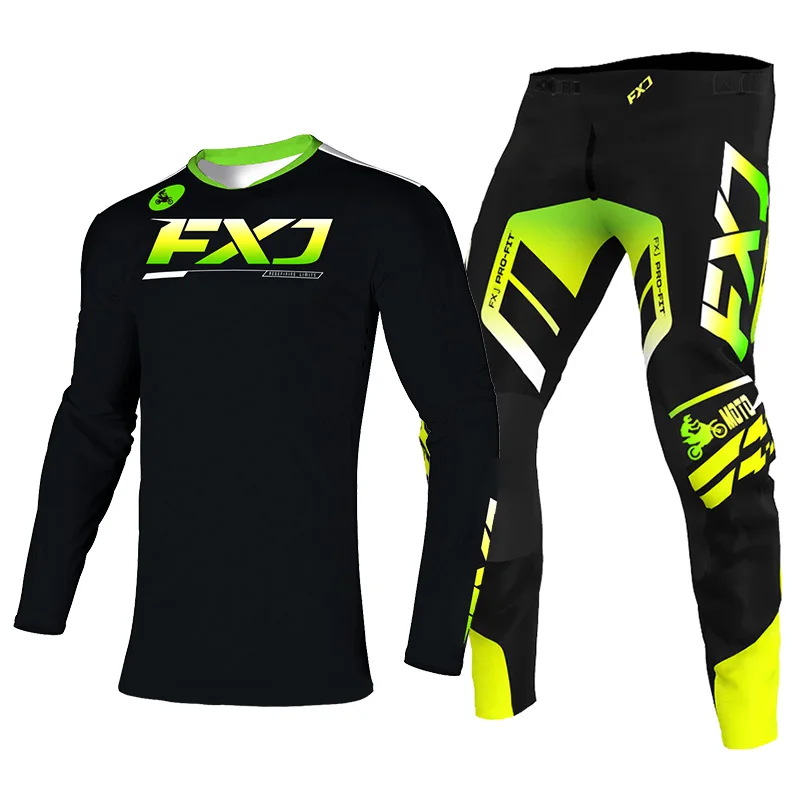 Трикотажные штаны для мотокросса мужчин и женщин комплект одежды езды по