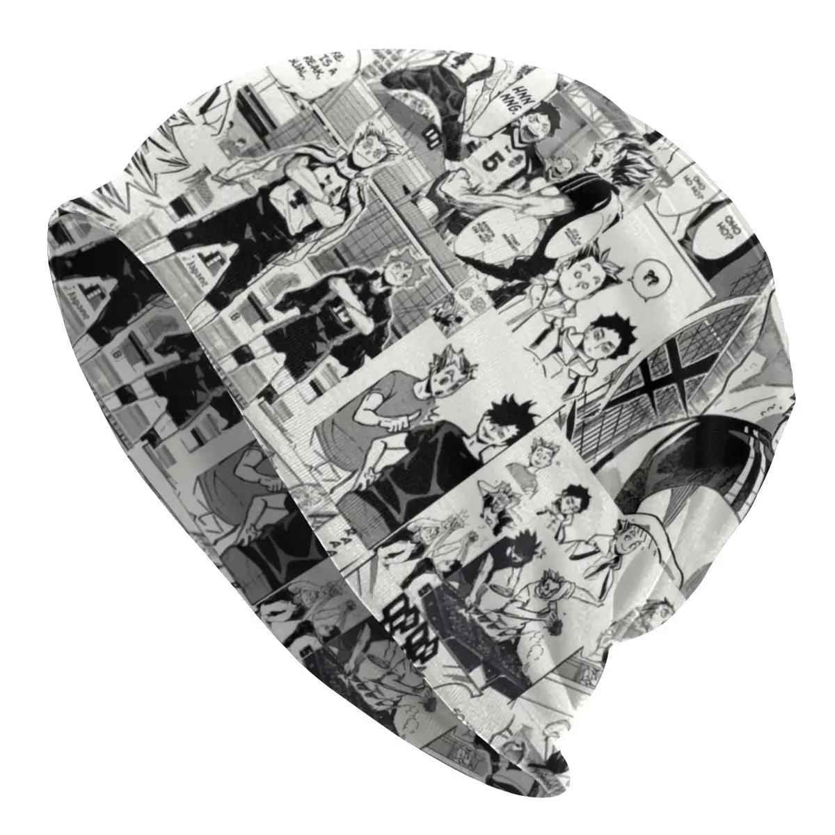 

Шапка унисекс с рисунком Аниме Haikyuu, зимняя теплая шапочка, женские вязаные шапки, шапки для улицы, шапки для волейбола