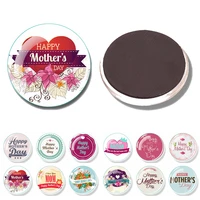 happy mothers day 30mm fridge magnet mothers day gift glass cabochon magnetic fridge sticker note holder home decorations