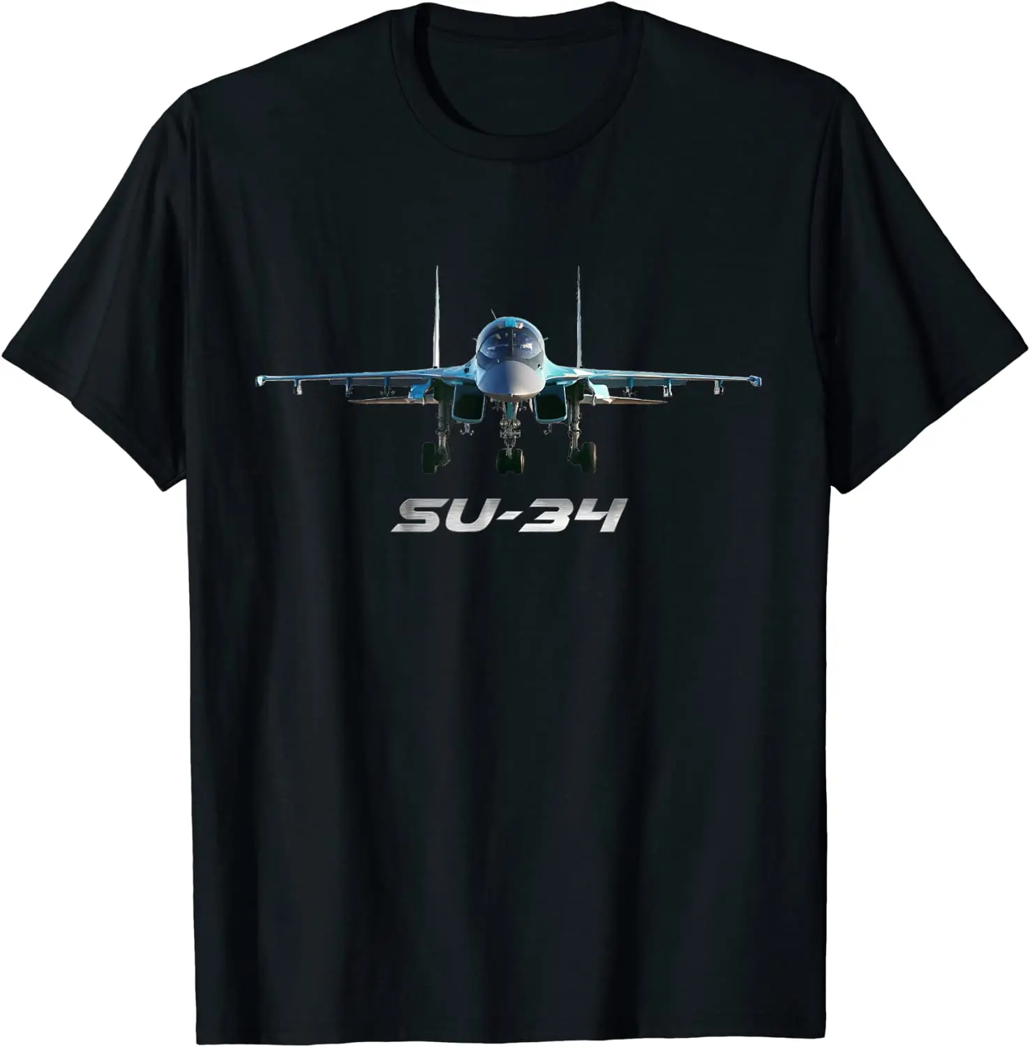 

Sukhoi SU-34 Russian Fighter - Bomber Fighter Men T-Shirt Short Sleeve Casual 100% Cotton O-Neck Summer Shirt