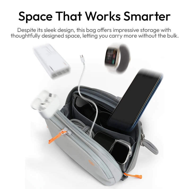 Фото ​ Ulanzi YY08 TechLite Sling Портативная сумка через плечо для смартфона Мини-микрофон Экшн-камера для путешествий на открытом воздухе №4