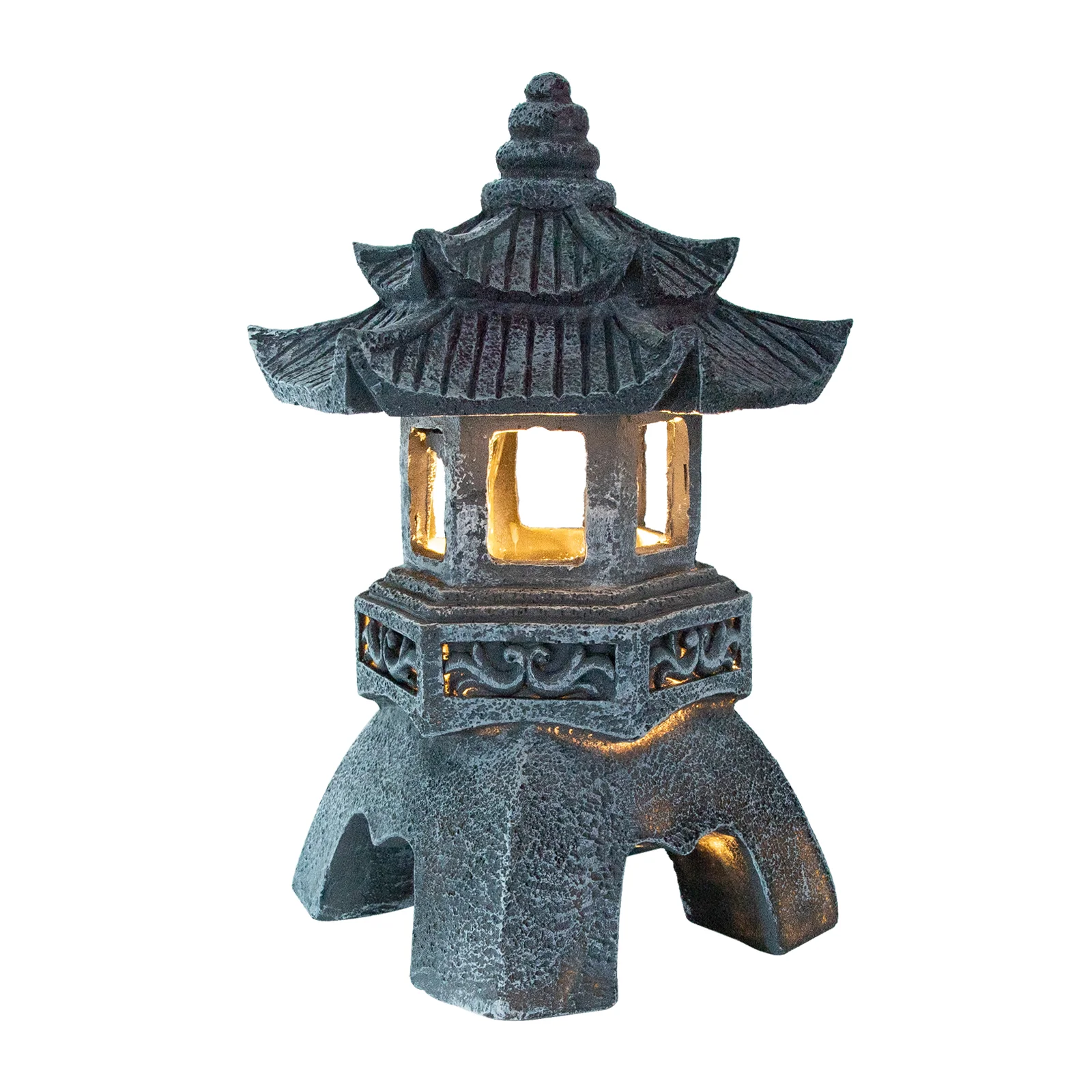 

Solar Decorative Lights Resin Lantern Court Ornament Yard Lamp Outdoor Scene Adornment Garden