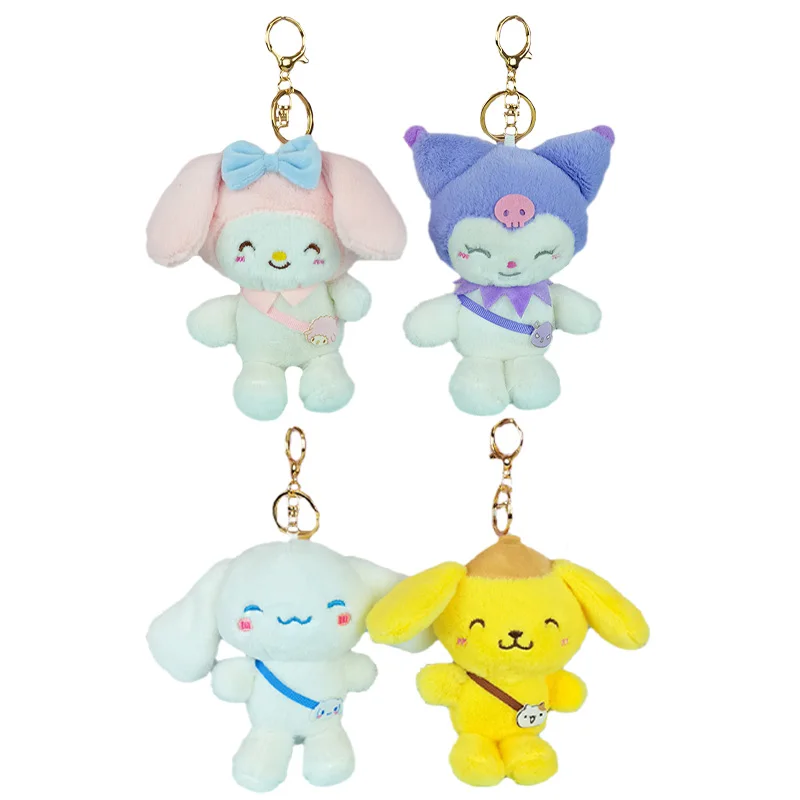 

Kawaii Sanrioed Series Japanese Anime Peripheralsmymelody Cinnamoroll Kuromi Shoulder Bag Plush Doll Pendant Stuffed Toy Gift