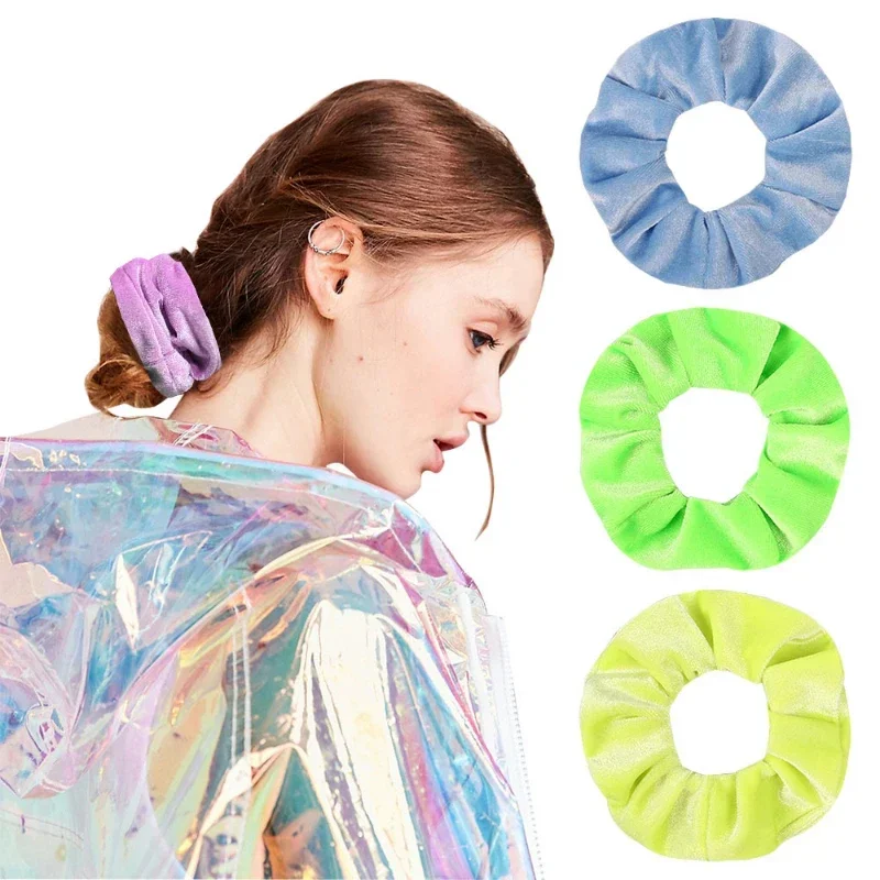 

Women Hair Scrunchies Fashion Girls Velvet Elastic Hair Ties Solid Color Classic Hair Bands Ponytail Holder Rubber Bands Rope
