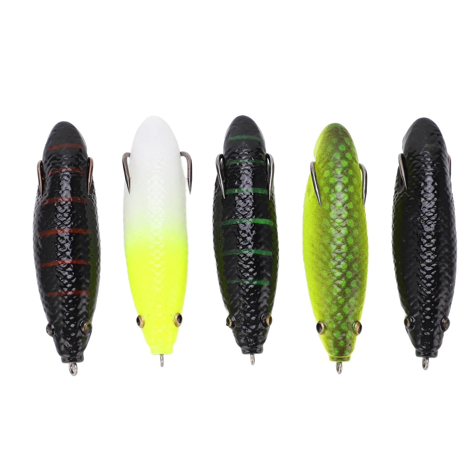 

5Pcs Long Shot Frog Bait Artificial Caterpillar Fog Lure Fishing Accessories for Rivers Banks