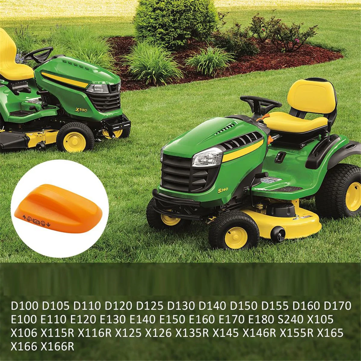 GX23146 Ручка стояночного тормоза для трактора John Deere 107H 107S 92H D100 105 110 120 130 140 150 155 160 170