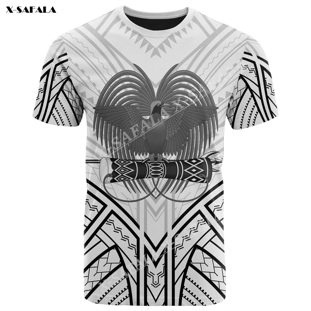 

Papua New Guinea Seal Tribal Patterns Summer 3D Print Men T-Shirt Tops Tees Short Sleeve Casual Quick Dry Breathable Milk Fiber