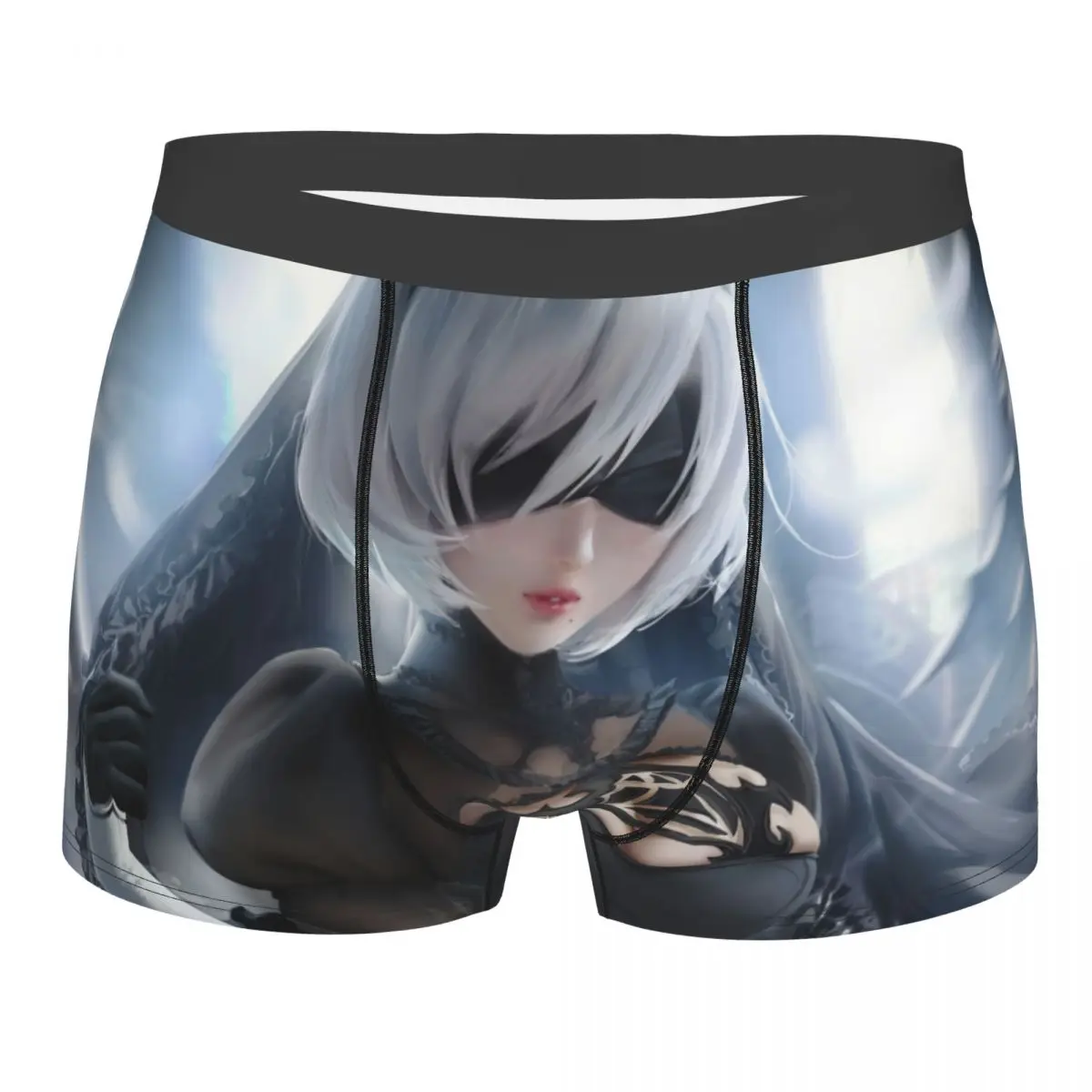 

Сексуальные трусы-боксеры YoRHa 2B Nier Automata, мужское нижнее белье, дышащие трусы для мужчин