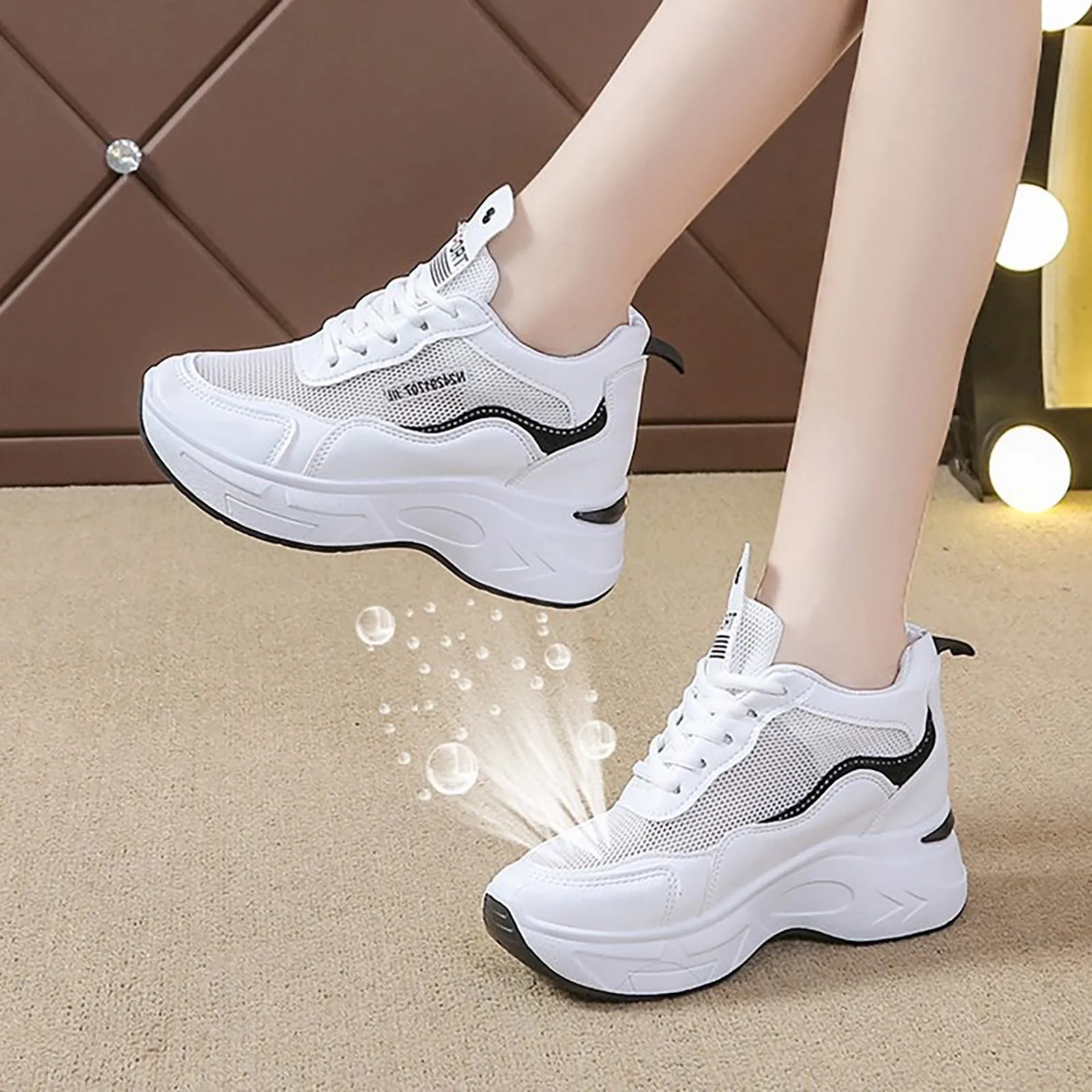 

Women's Walking Shoes Fashion Sock Outdoor Sneakers Breathe Comfortable Shoes Casual Platform Non-Slip Loafers Zapatos Curados