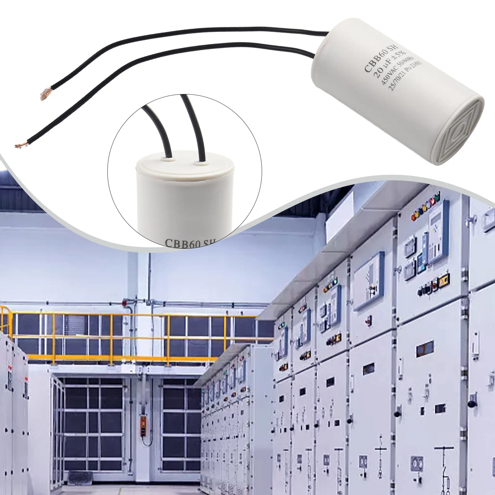 

Achieve Better Motor Performance With CBB60 Run Capacitor 450V AC 20uf With Wire Lead Excellent Electrical Properties