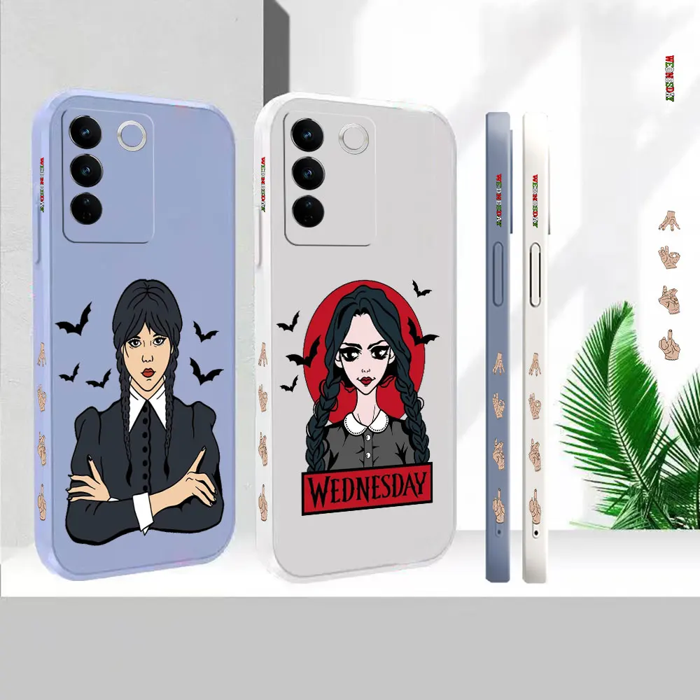 

Case For VIVO S16 S16E S15 S15E S12 S10 S10E S9 S9E S7 S6 S5 V23 V21 V20 V15 V23E S7T Pro Wednesday Cover Fundas Cqoues Shell