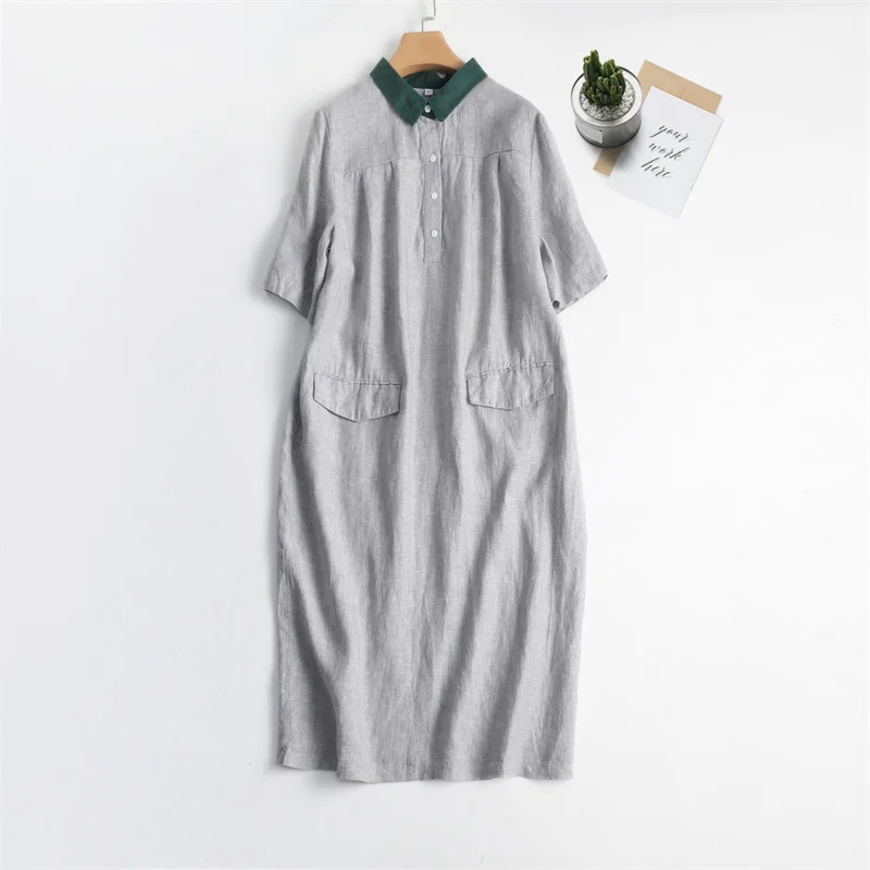 

New 2023 Fashion Party Dress Elegant Dress Summer Dresses for Women Solid Color Cotton and Linen Wardrobe Elegant Pretty
