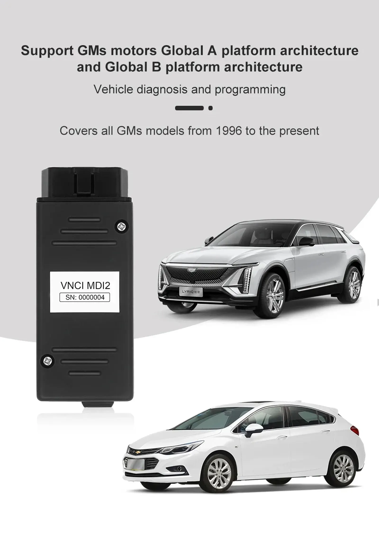 Фото Сканер VNCI MDI2 для GM с поддержкой модуля CAN FD/DoIP, совместимый с автоматическим сканером TLC, GDS2, DPS, Tech2win №5