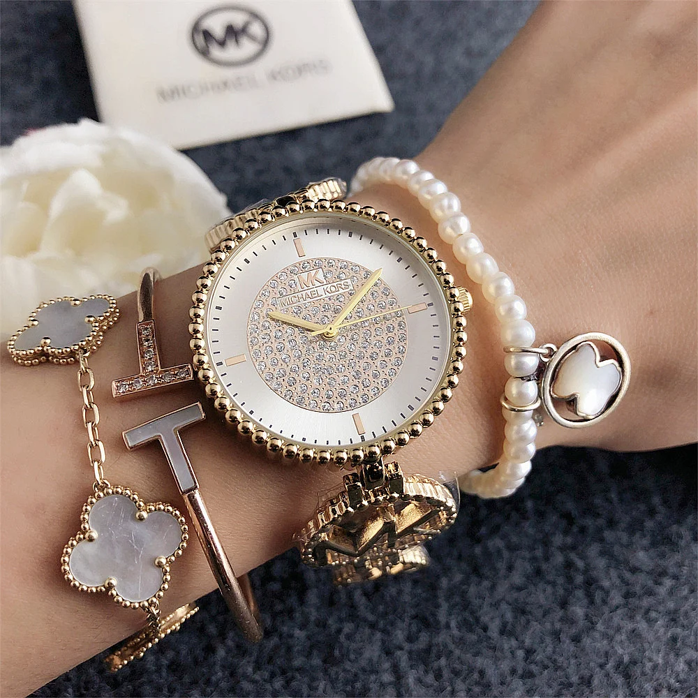 Фото Женские кварцевые часы Michael Kors 2026: повседневный минималистичный дизайн, модные деловые наручные часы, роскошный подарок для женщин №1