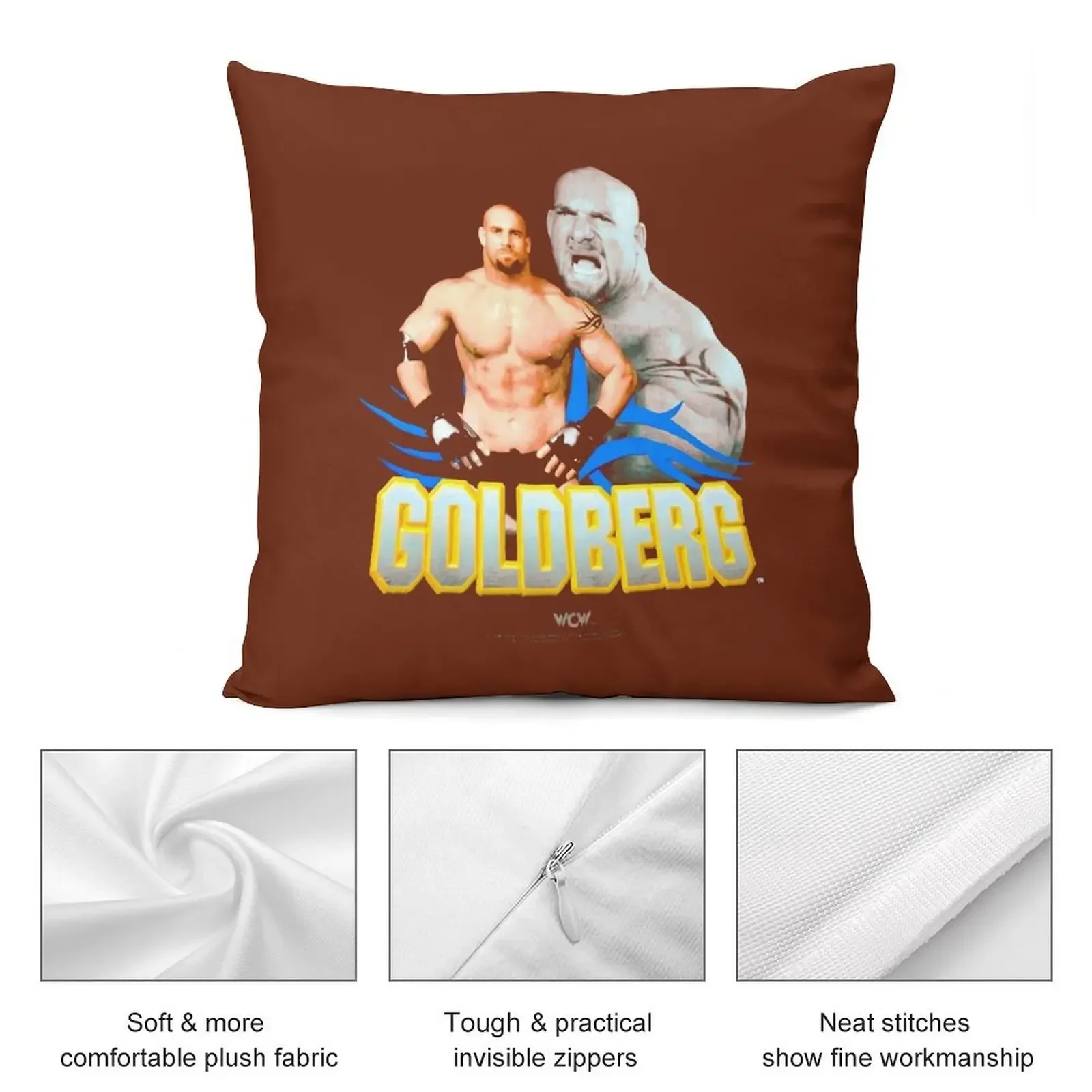 Классическая декоративная подушка Goldberg World Championship Wrestling 1998 года рождественская