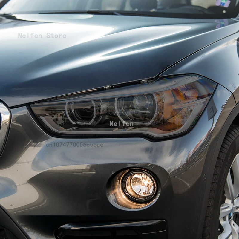 

Защитная пленка для автомобильных фар BMW X1 F48 2016-2021, Прозрачная черная наклейка из ТПУ для восстановления винила