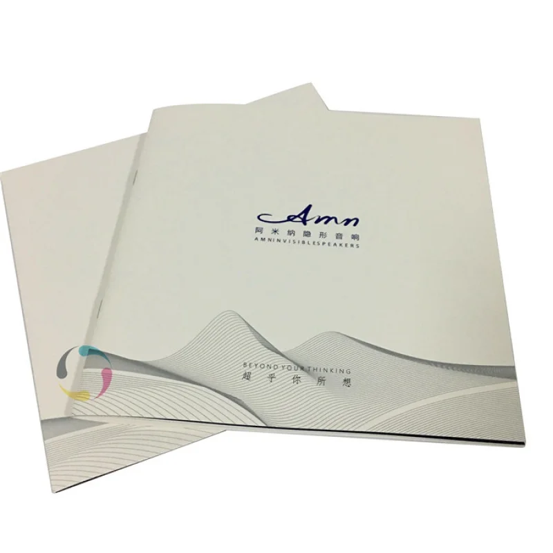 

customizd design China cheap saddle stich binding catalog booklet brochure magazine digital printing service