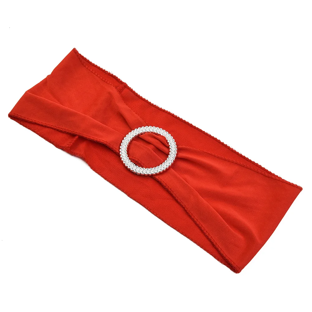 

10pcs Spandex Stretch Chair Sash Wedding Chair Band Stretch For Chair Covers Decoration Party Dinner Banquet Chair Sash