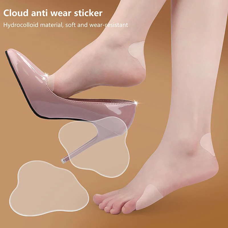 

1Pair/Board Invisible Transparent Anti-friction Heel Sticker Anti-Wear Heel Toe Protector Pads Blister Prevention Foot Care
