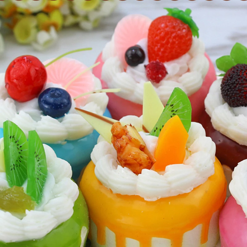 

1 шт., искусственные кухонные фруктовые торты, десерт, искусственная еда, украшение, фотография, модель еды, торт, украшение для чайного стола