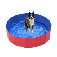 new large foldable pet bath pool round pvc leakproof water pool indoor and outdoor for large dog golden retriever cats and kids