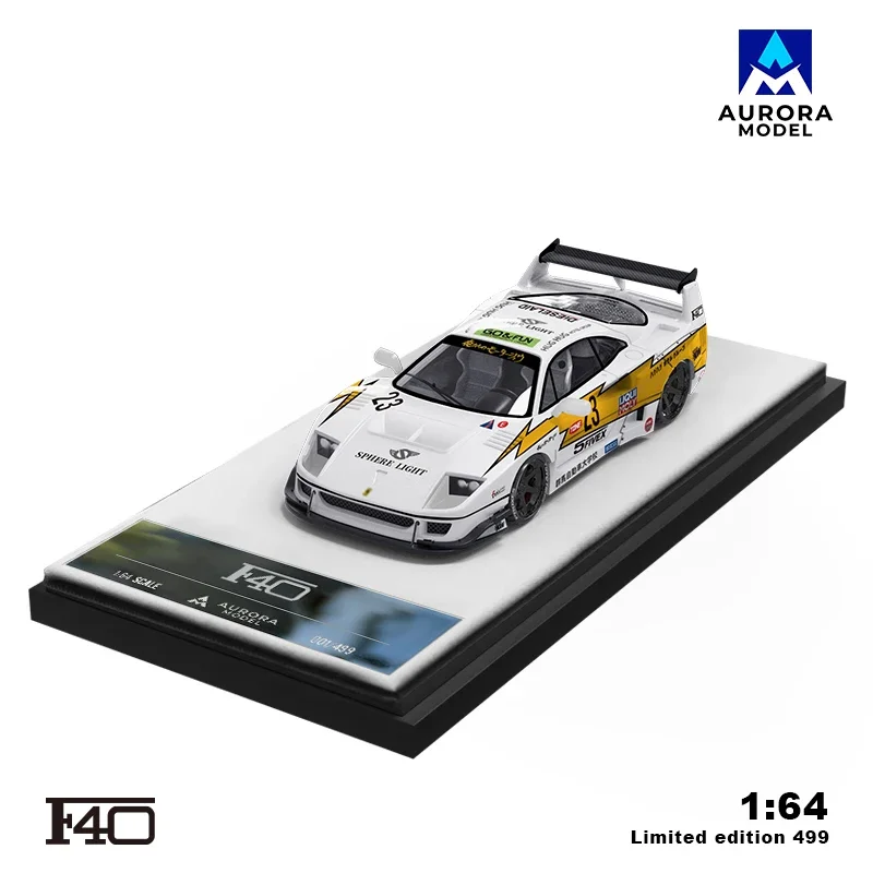 Aurora Models 1:64 F40 Lightning Flash металлическая модель автомобиля