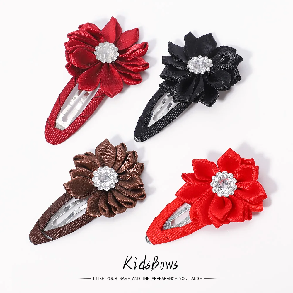 

10 шт./набор, детские заколки для волос, со стразами