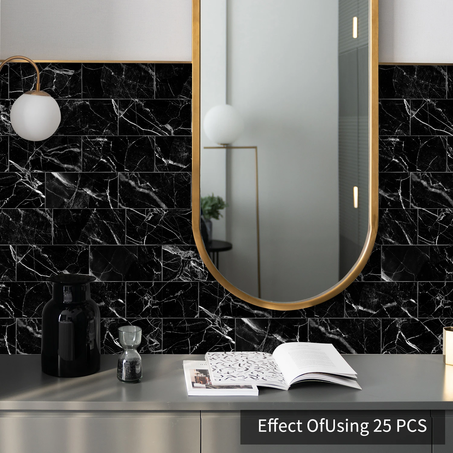 Наклейка на стену с мраморным узором 16 шт./32 шт. наклейка водонепроницаемая