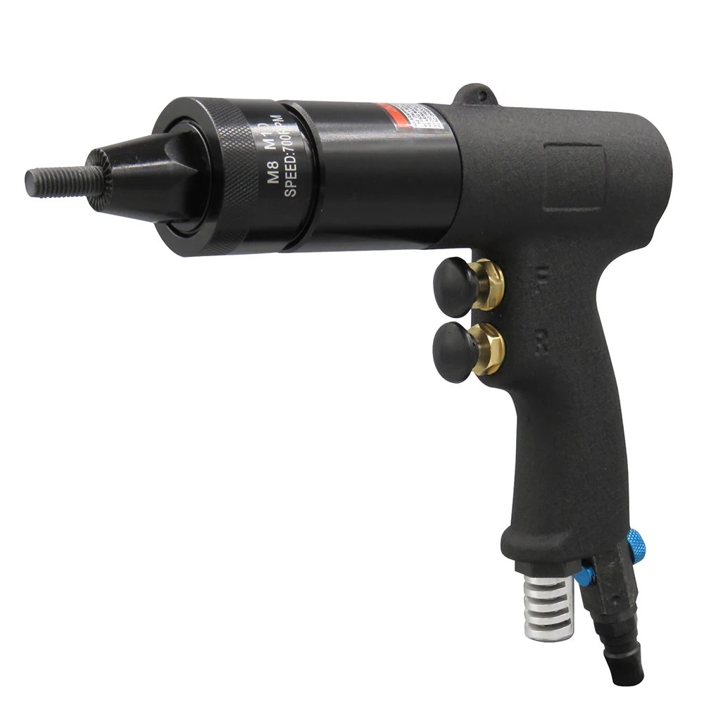 

M8 M10 Pneumatic Rivet Self-Locking Head Type Pneumatic Rivet Nut KP-740A Insert Threaded Pull Setter Riveters Riveting Nuts