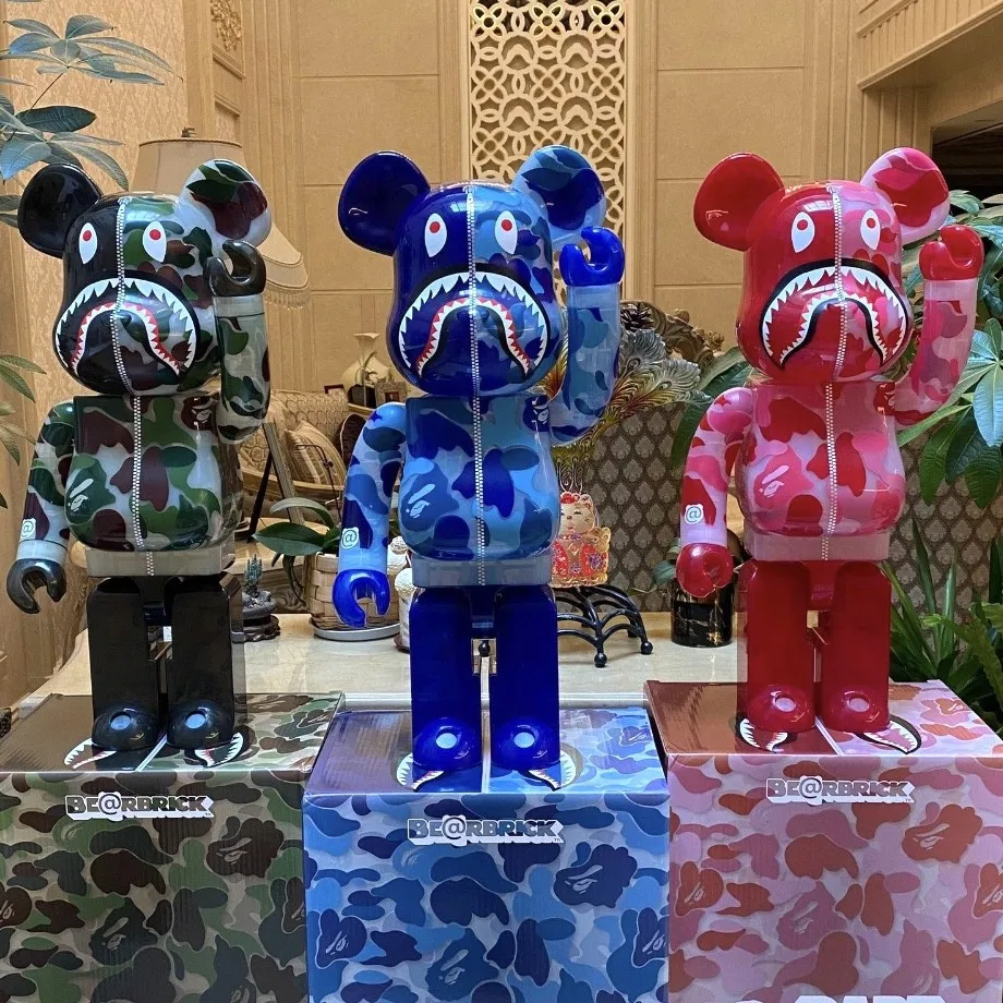 

70cm Bearbrick 1000% Figure Toy Model Anime Action Figures High Quality Bearbrick 400% Decoration Doll Ornaments Christmas Gift