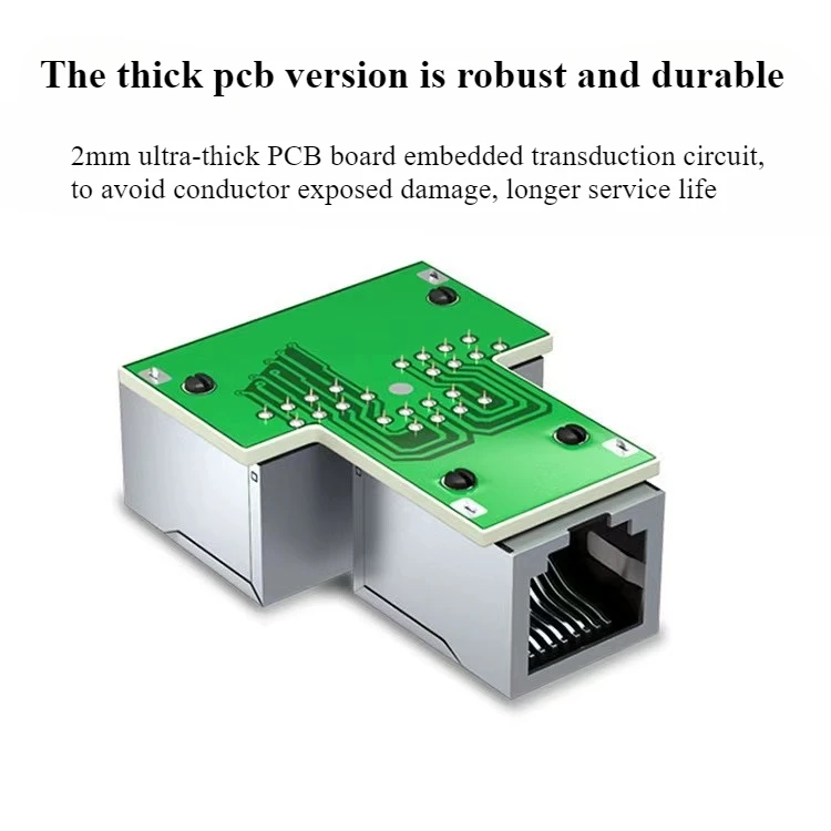 Разветвитель RJ45 соединители адаптер соединитель удлинитель женский от 1 до 2