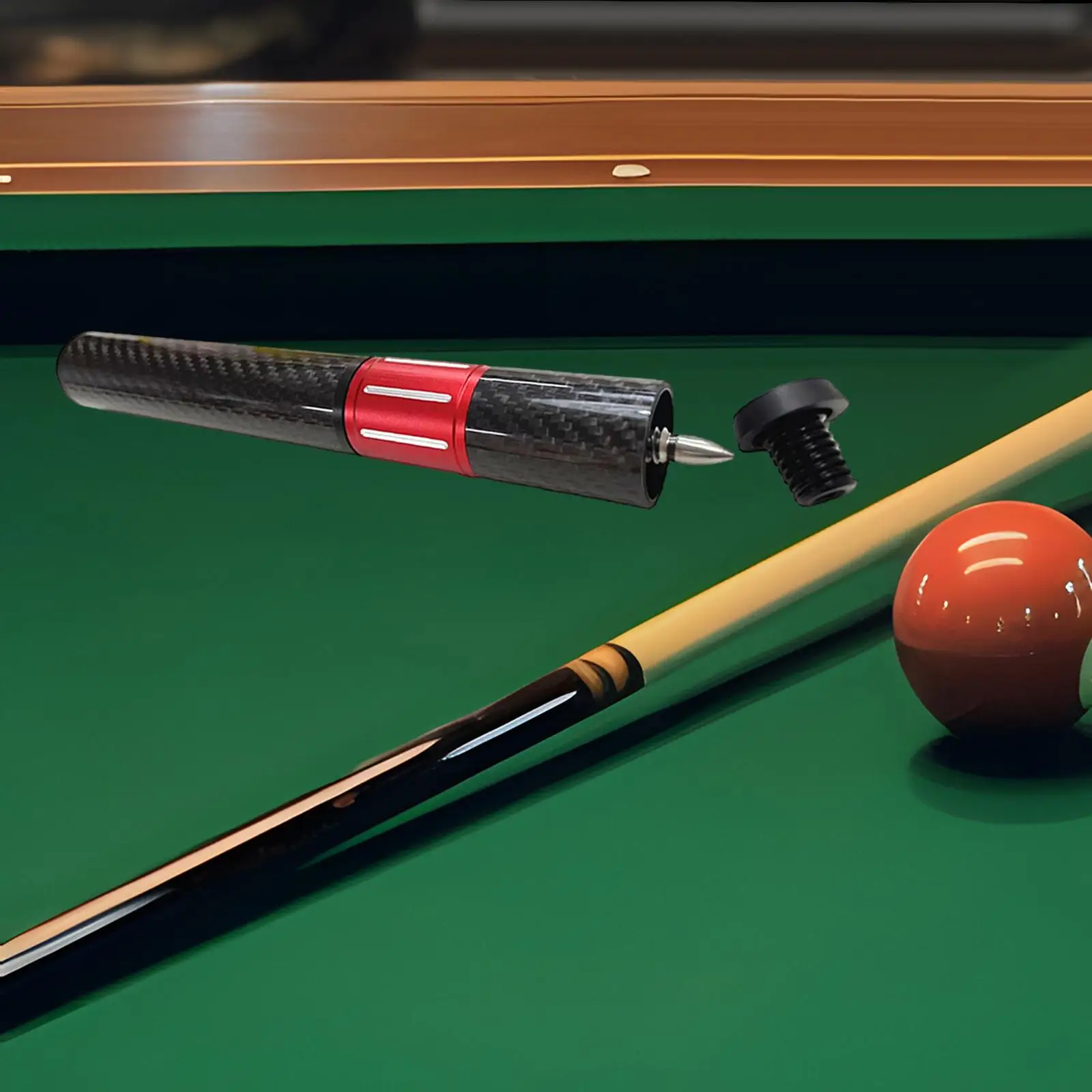 

Telescopic Pool Cue Extension Billiards Accessories Beginners Replacement