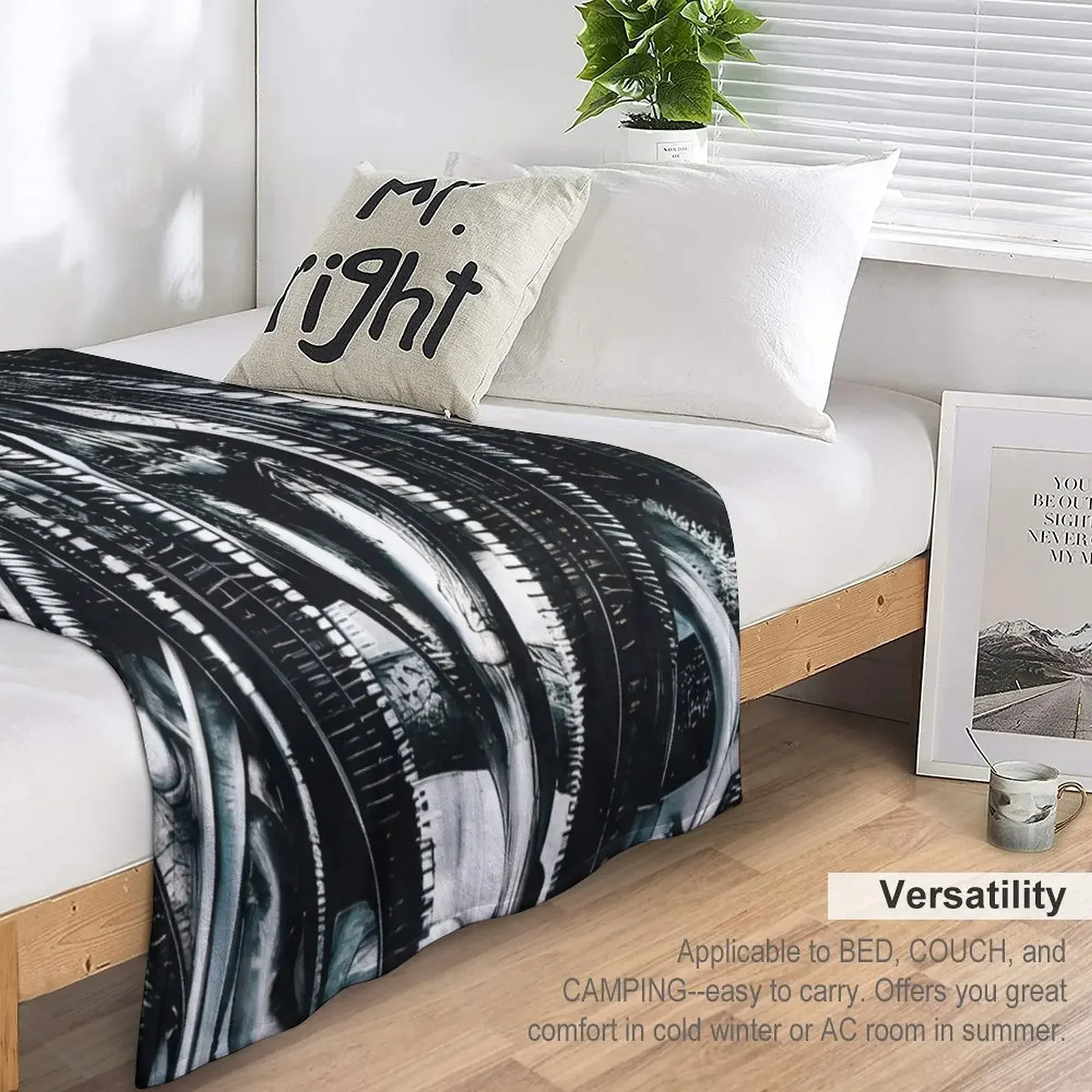 Одеяло HR Giger Lilith в стиле стимпанк теплое зимнее одеяло для диванов винтажные