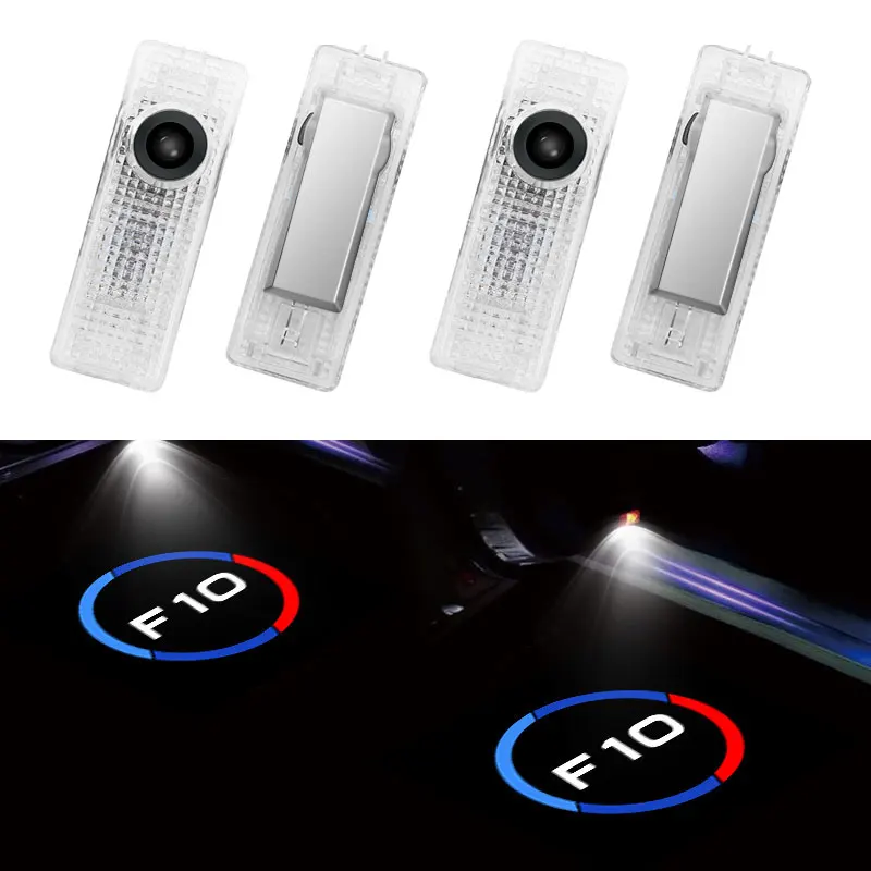 

2 Pieces Led Car Door Light Automobile External Accessories welcome light For BMW 5 Logo F10 Models Auto HD Projector Lamp